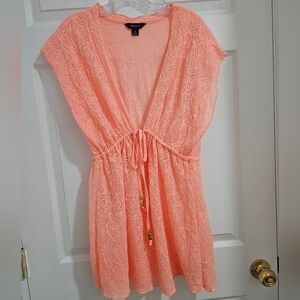 Atmosphere Coral Cover-Up Dress